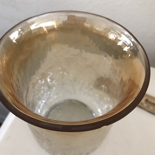 Vintage MCM Iridescent Crackle Glass Graduated Color - Picture 4 of 8