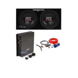 details about mtx audio tne212d 1200w subwoofers car amplifier 8 gauge amp wiring kit package Blaupunkt Amp Wiring