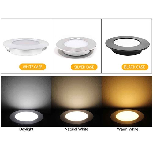 1-10x 3W LED Einbaustrahler Einbau-Leuchten Lampe ultra-flach Decken-Spots 230V - Bild 4 von 18