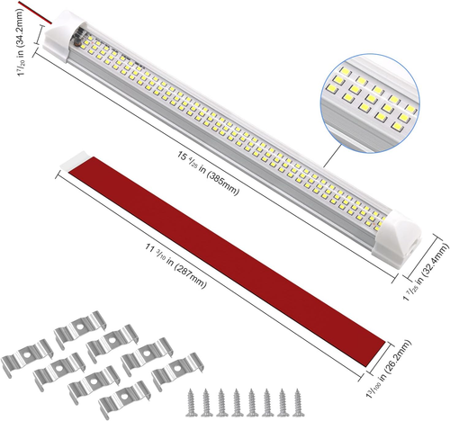 12V LED Interior Light Bar | 108Leds 1600LM 6W DC 12 Volt Led Strip Lights Enclo - Picture 6 of 12