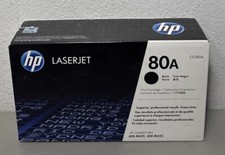 New Genuine HP 80A (CF280A) Black Print Toner Cartridge - Factory Sealed Box