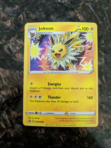 Pokemon TCG Battle Styles Jolteon Holographic Promo Card SWSH094 NM! - Picture 1 of 1
