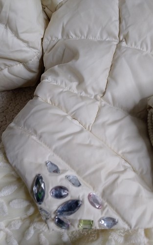 Disney Princess Girls Puffer Jacket Flair, Faux Fur, Rhinestone Sz 140/64 10yrs - Picture 6 of 14
