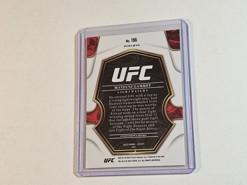 Mateusz Gamrot Rookie 2023 Panini UFC Select Tri Color Wave Prizm Hobby - Picture 3 of 4