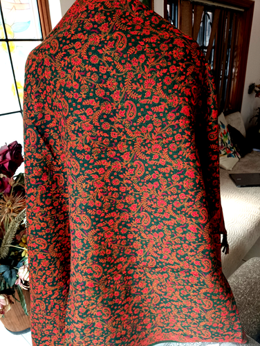 THICK WARM gift yak wool shawl handmade Reversible Yoga Throw meditation Blanket - Picture 2 of 9