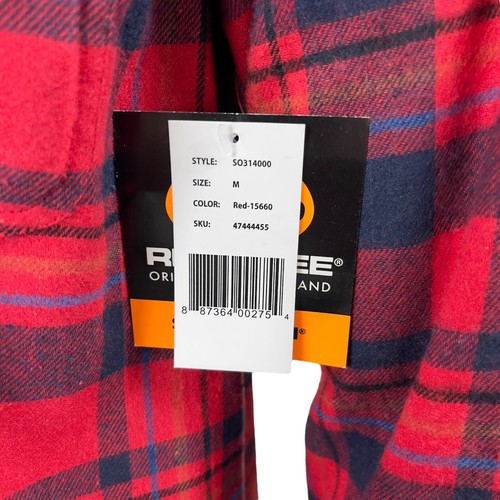 Realtree By Staghorn Outfitters Buffalo Red Plaid Flannel Shirt Mens M - Picture 10 of 12