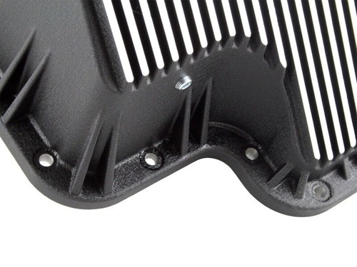 aFe 46-70122-1 Black Transmission Pan for Ford Diesel Trucks 03-10 - Picture 9 of 10
