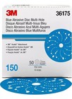 3M 36175 Multi-Hole Hook Loop 150 Grit 6” Sand Sanding Disc DA Orbital (50/Pack)