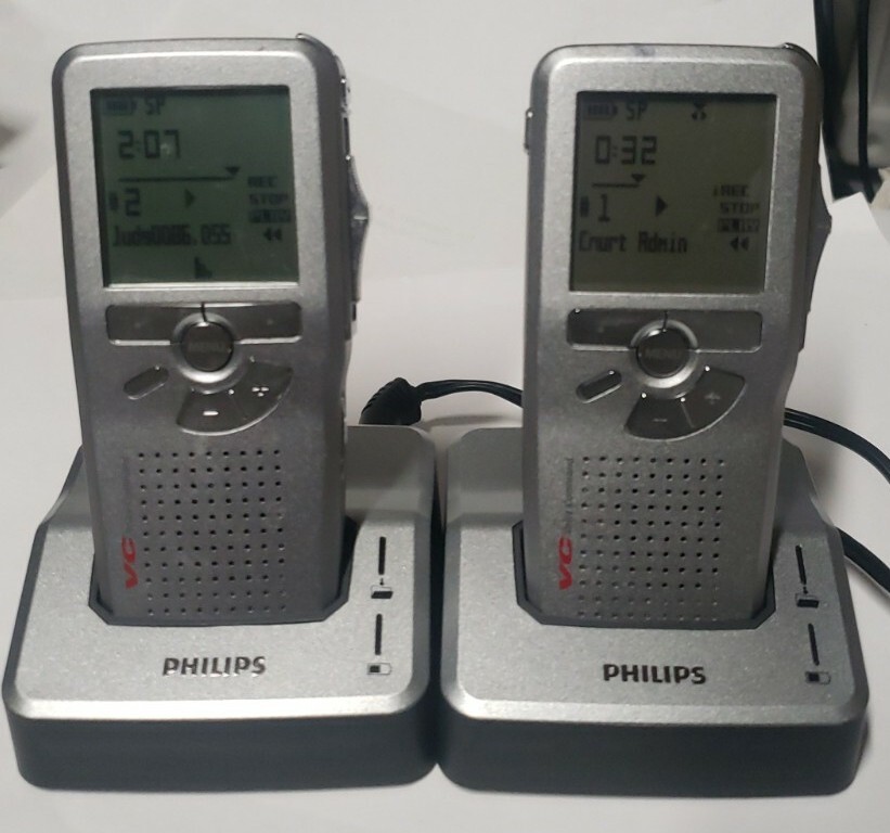 Lot Of 2 Philips LFH9600 Pocket Memo Digital Recorder LFH