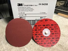 3M Cubitron II Roloc 947A 4” 80 Grit Durable Edge Grinding Discs 54258 Box of 25