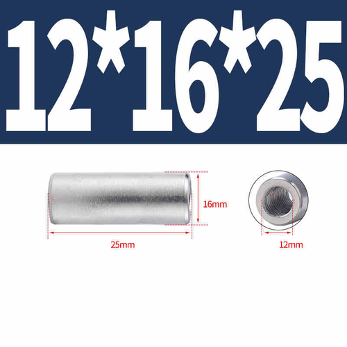 Tuercas de conexión redondas largas 304 separadores de rosca de acero inoxidable M12/M14/M16/M20 - Imagen 11 de 39
