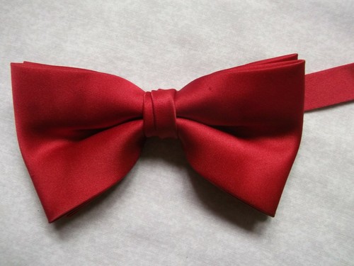 Bow Tie Bowtie Mens Dickie Vintage 1980s 1990s RED by Tie Rack - Picture 4 of 10