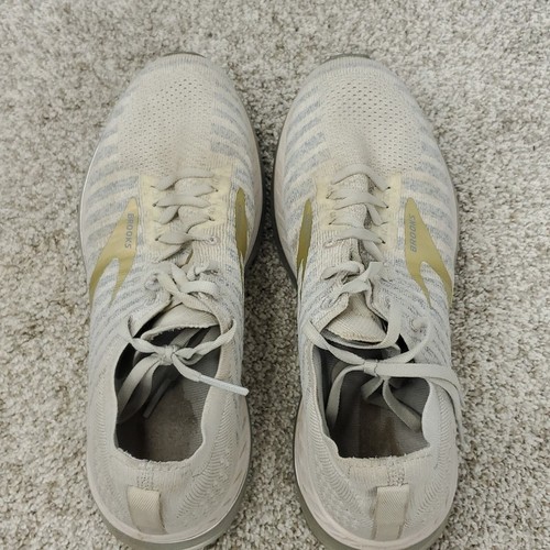 Brooks Bedlam 2 RUnning Sneakers Stretch Entry WOmens Cream Gold 10.5 Lace Up - 第 6/11 張圖片