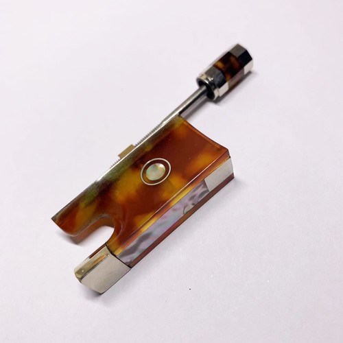 4/4 Violine T-Schale Imitat Frosch geteilt Knopf Verbundfaser Material Nickel - Bild 2 von 5