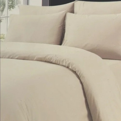 Traditional At Home Full 6pc Sheet Set Creamy Cream Embossed Maze Print - Picture 5 of 6