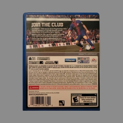 EA Sports FIFA Soccer 13 - PlayStation Vita - CIB - Completo - Imagen 2 de 3