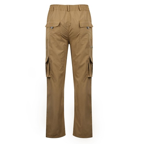 Mens Loose Pockets Pants Casual Baggy Cargo Trousers Elasticated Combat Joggers - Picture 12 of 15