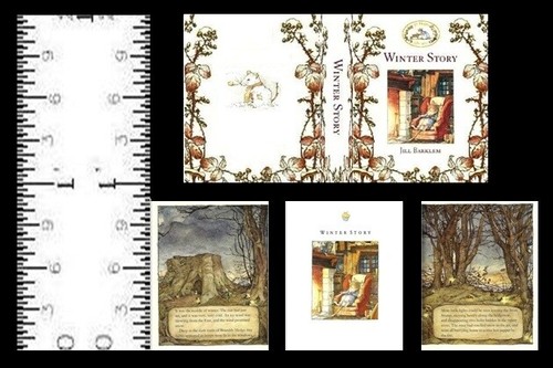 1:12 SCALE MINIATURE BOOK WINTER STORY BRAMBLY HEDGE DOLLHOUSE SCALE - Picture 2 of 2