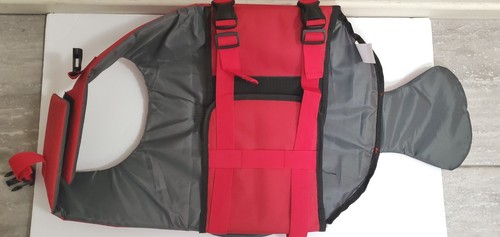 Fisch Design Hunde Schwimmweste, Haustier Schwimmweste, Hunde Schwimmretter (rot - XL) - Bild 3 von 3