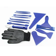 Car Truck Window Film Tint Tools Squeegee Scraper Blue Auto Accessories 13Pcs