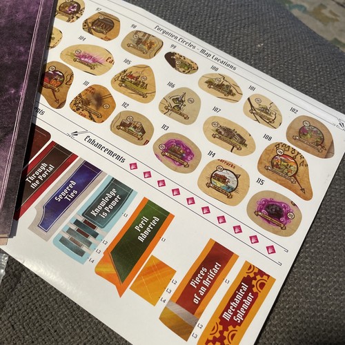 Gloomhaven Forgotten Circles Expansion Board Game - Complete Mostly Sealed - Picture 12 of 13