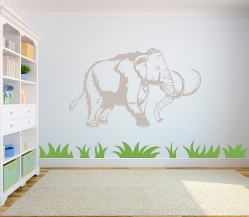 Woolly Mammoth Dinosaur Vinyl Wall Decal Sticker Art Boys Room Cool Di5 - Picture 7 of 11