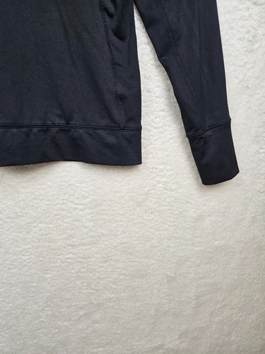 Victoria Secret Women Jacket Medium Black Poly B Long Sleeve Track Activewear - Picture 14 of 16