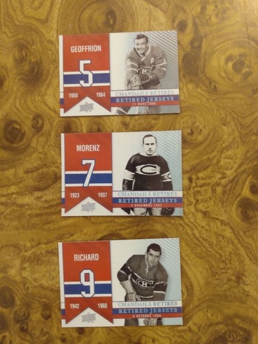 Montreal Canadiens Retired Jersey Magnets -Upper Deck Centennial- Plante/Dryden - Picture 5 of 17
