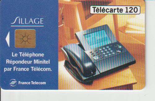 TELECARTE 120 unités. SILLAGE . FRANCE TELECOM .  excellent état. 1995 - Picture 1 of 2
