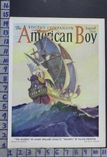 1932 BOAT SHIP SAILBOAT PIRATE NAUTICAL ADVENTURE ILLUS W.F. SOARE COVER COV381