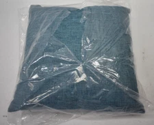 Microtex Decorative Throw Pillow Aqua Blue Home Decor Bedding 17" x 17" Bedding