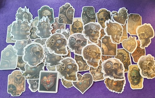 Steampunk Style Stickers, 25 pcs, Laptop Stickers Waterproof Easy to peels - Picture 8 of 8