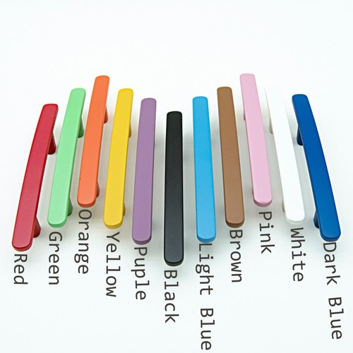MFYS Colorful Drawer Pull Handle Kitchen Cabinet Dresser Knob Kids Handle - Picture 2 of 18