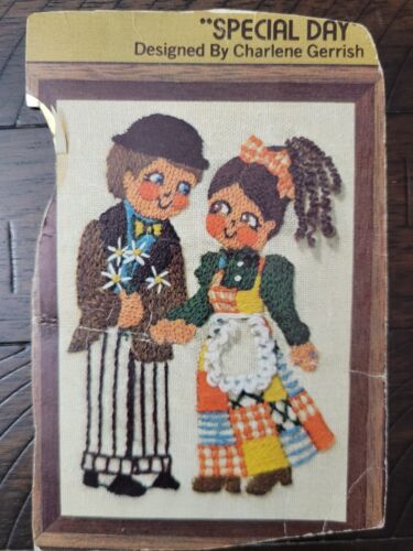 Vintage Needlepoint Sunset Designs #751 "Special Day" Embroidery Kit - Picture 2 of 8