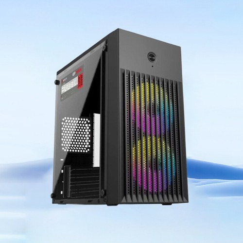 Transparent Mini Computer Case PC Tower For M-ATX ITX Motherboard 250mm Graphic - Afbeelding 7 van 9