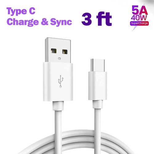 USB Type C Data Cable 5A Fast Charging USB-A to USB-C Charger lot Cord For Phone - Picture 17 of 60