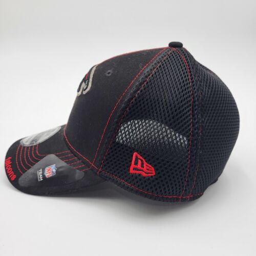 Atlanta Falcons Small/Medium New Era Neo 39THIRTY Black Fitted Mesh Hat - Picture 3 of 10
