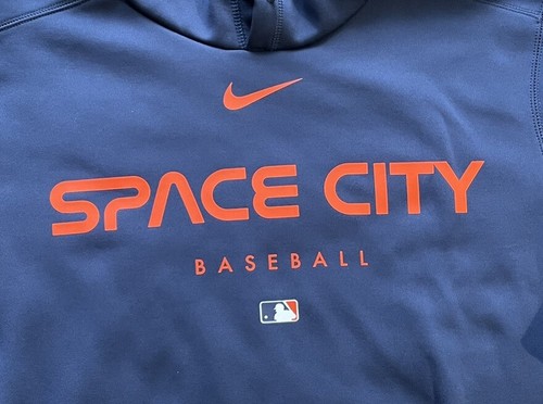 Houston Astros Nike Authentic Collection City Connect Mens SMALL Pullover Hoodie - Picture 6 of 7
