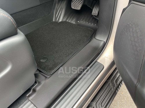 AUSGO 5D TPE Carpet Floor Mats for Infiniti QX80 Z62 2015-2019 Door Sill Covered - Picture 6 of 10