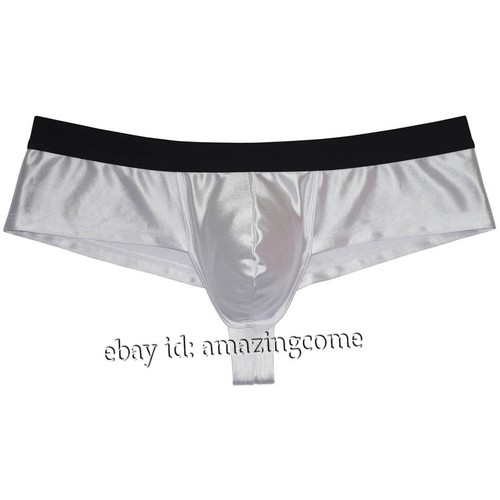 Hombres Cheeky Boxer Calzoncillos Ropa Interior Brillante 1/2 Cobertura Bikini Pantalones Cortos Tanga Trunks - Imagen 9 de 27