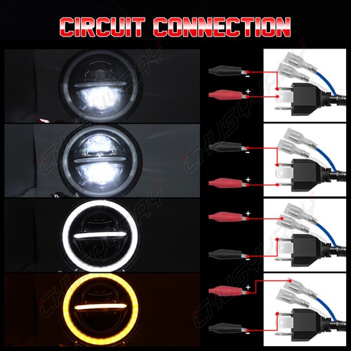 Newest 7-inch H6024 LED Headlights for Jeep Wrangler JK Unlimited JKU 2007-2018 - Picture 9 of 14