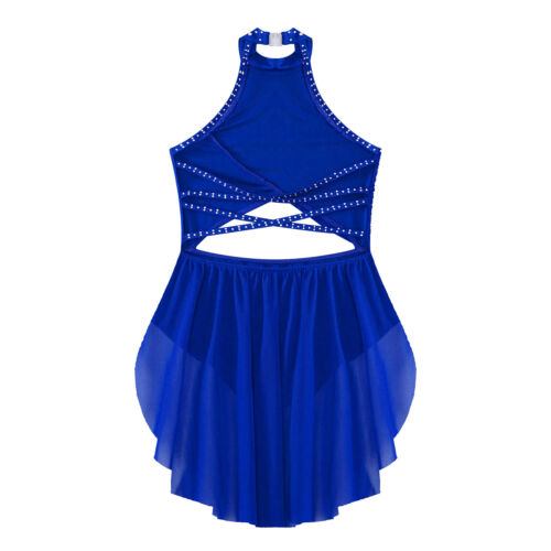 UK Kids Girls Ballet Lyrical Dance Dress Gymnastics Leotards Performance Costume - Picture 26 of 86