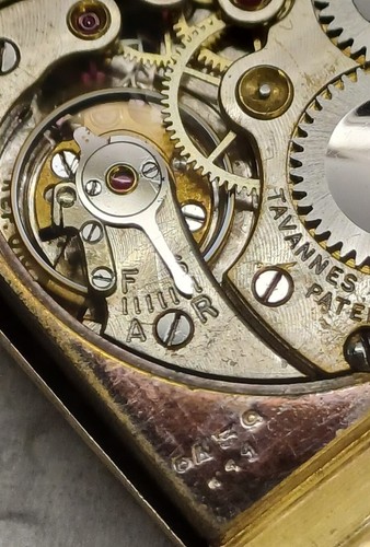 Tavannes Art Deco Design 14ct 585 złoty męski zegarek na rękę rzadki - Zdjęcie 8 z 13