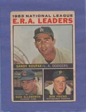 1964 Venezuela Topps Venezuelan Sandy Koufax #1 HOF Los Angeles Dodgers GD+
