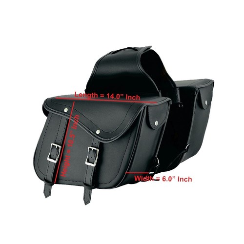 Motorcycle Saddle Bags Pannier Waterproof Motorbike Luggage Tool Bag Universal C - Picture 2 of 5