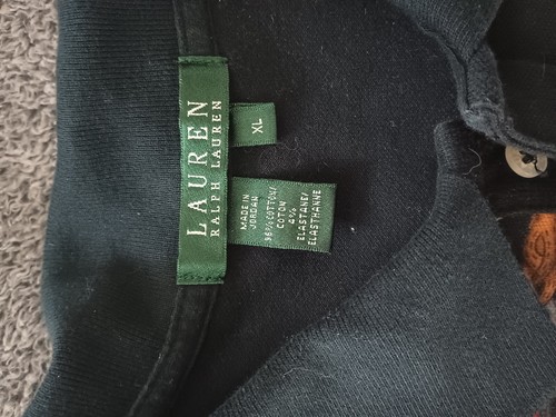 Camisa Polo Clásica Estampado Ecuestre Para Mujer LAUREN Ralph Lauren De Colección Talla XL - Imagen 11 de 13