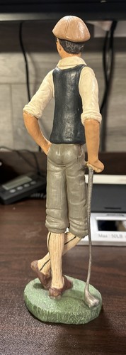 Vintage Golfer Man Resin Statue Sculpture Figurine Decor, 10.5" Salco? - Picture 4 of 14