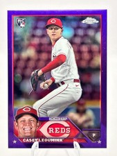 CASEY LEGUMINA 2023 TOPPS CHROME PURPLE REFRACTOR 124/250 REDS #USC5 JC