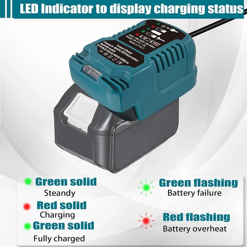MINI Schnellladegerät Akku Ladegerät für Makita 14,4-18V Akku bl1430 bl1440 - Bild 11 von 28