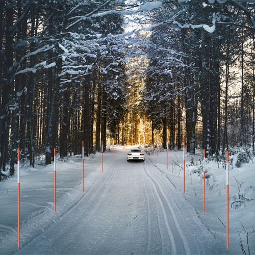 20 Pcs Reflective Driveway Markers Snow Stakes 48 Inches Long 5/16-Inch Dia Mark - Picture 8 of 8